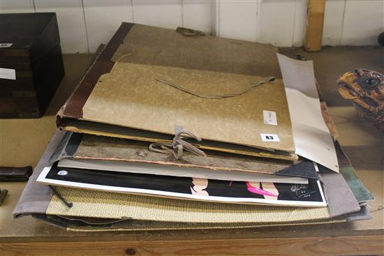 3 folios of assorted pictures